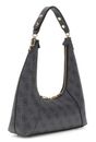 GUESS Calista Top Zip Shoulder Bag Coal Logo GUESS Calista Top Zip Shoulder Bag Coal Logo