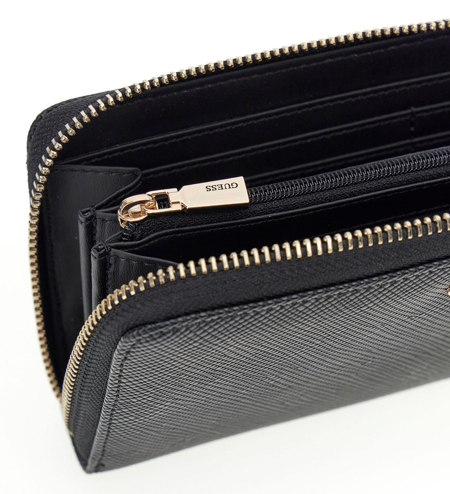 GUESS Laurel II Large Zip Around Wallet L Black GUESS Laurel II Large Zip Around Wallet L Black