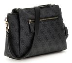 GUESS Noelle II Tri Comp Crossbody Bag Coal Logo