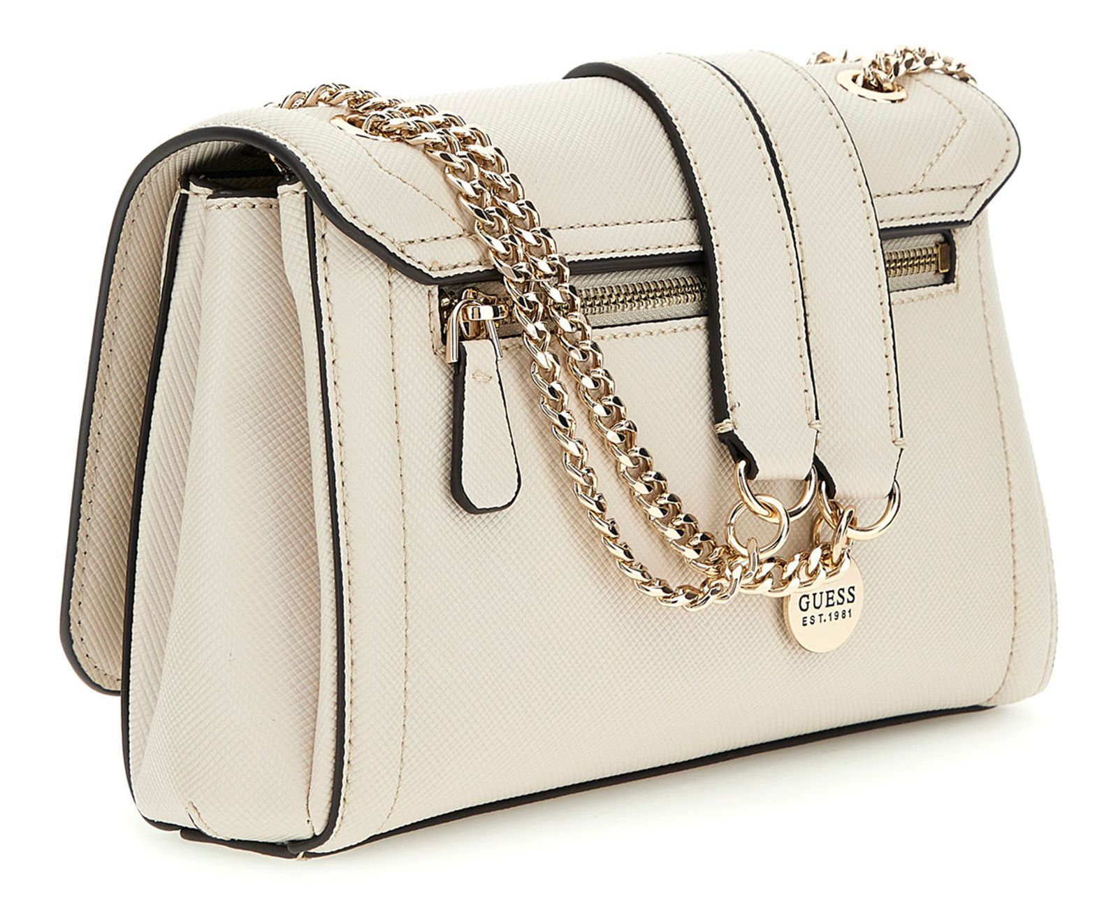 GUESS Noelle II Convertible Xbody Flap Bag Bone GUESS Noelle II Convertible Xbody Flap Bag Bone