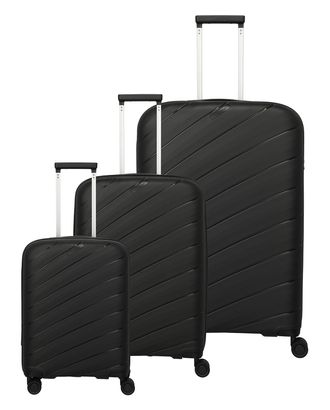 travelite Burano 4W Trolley-Set L / M / S Black