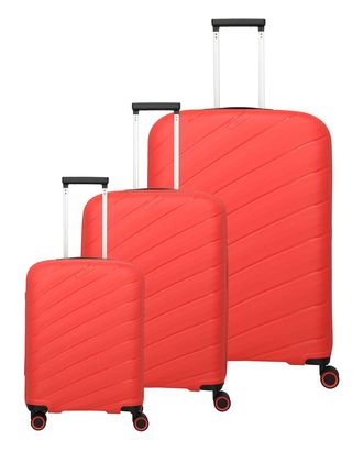 travelite Burano 4W Trolley-Set L / M / S Raspberry