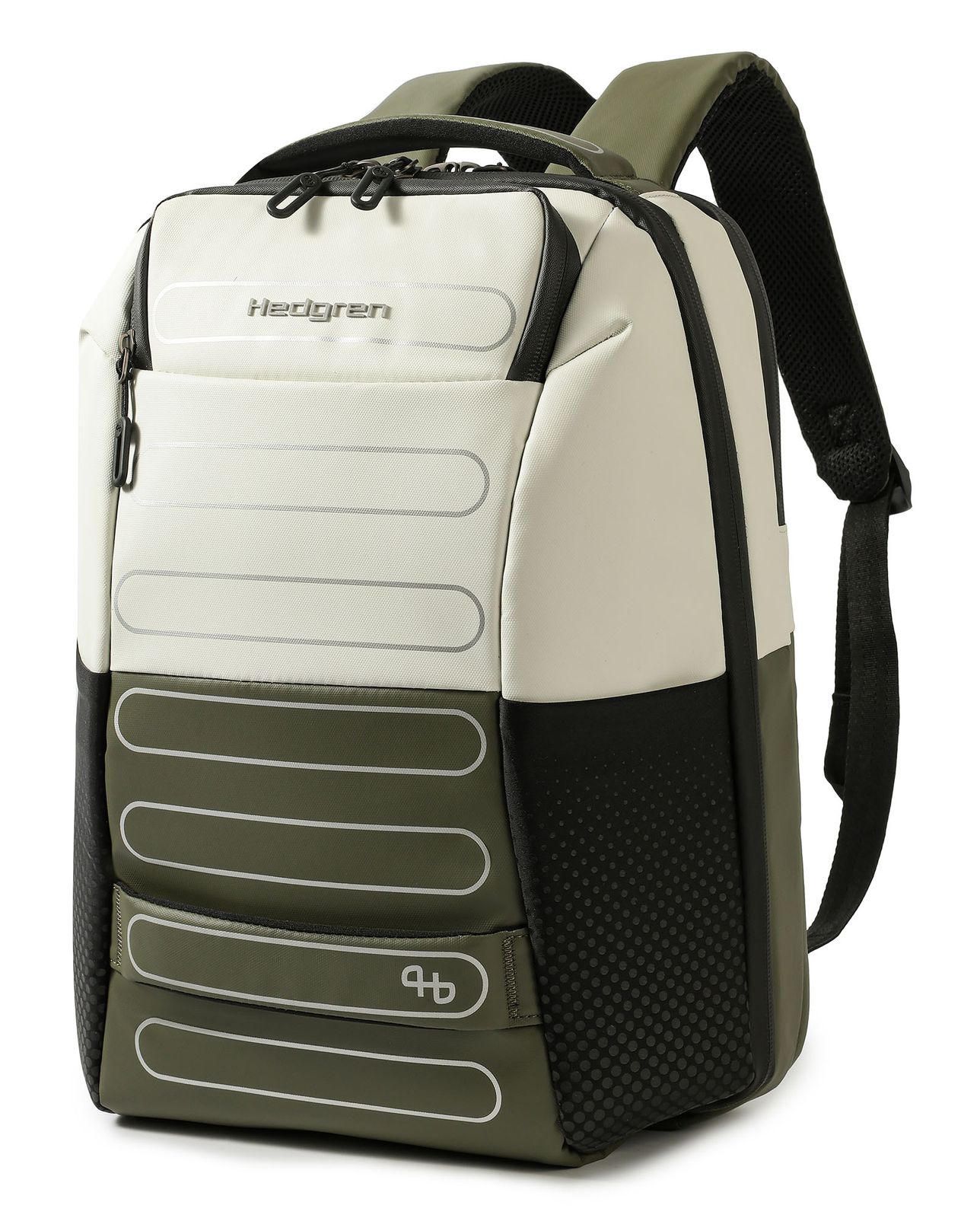 Hedgren Handle 2 Comp Backpack 15,6" + RFID M Vaporous Grey / Olive Hedgren Handle 2 Comp Backpack 15,6" + RFID M Vaporous Grey / Olive