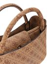 GUESS Brenton Girlfriend Satchel Latte Logo