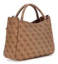GUESS Brenton Girlfriend Satchel Latte Logo