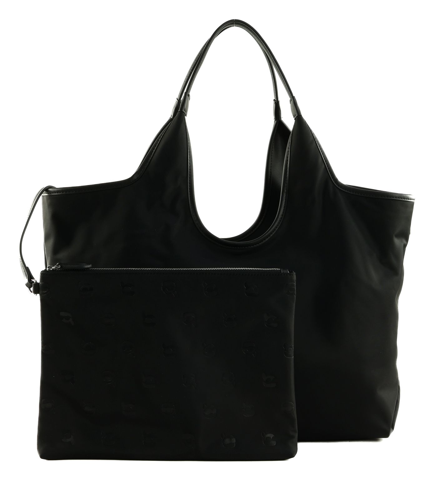 KARL LAGERFELD Ikon Nylon Tote Bag Black KARL LAGERFELD Ikon Nylon Tote Bag Black