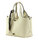 KARL LAGERFELD Ikon Grainy Tote Bag Creme White