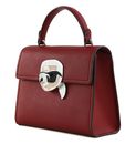 KARL LAGERFELD Ikon Grainy Crossbody Bag Pinot Red
