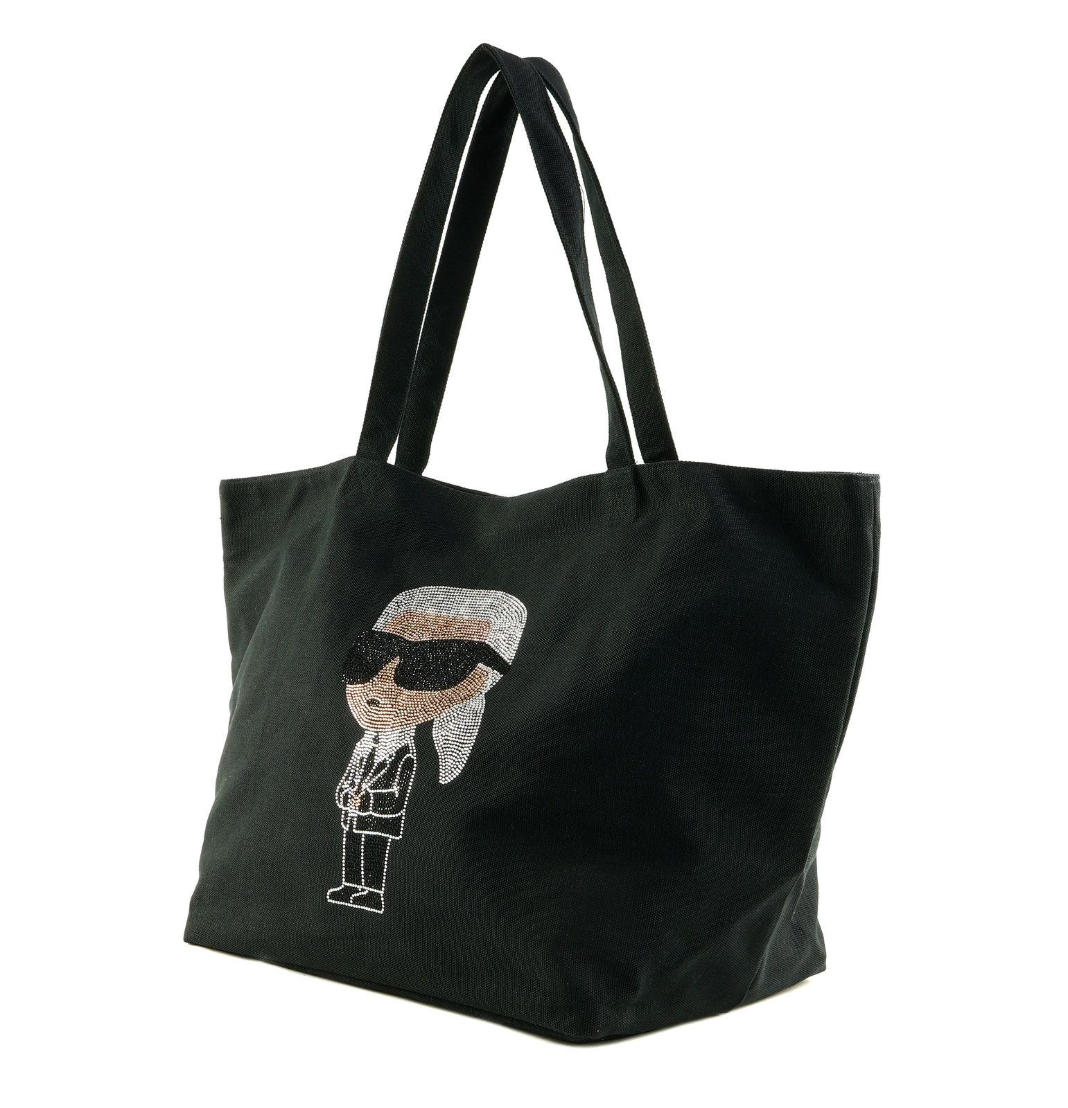 KARL LAGERFELD Ikon Rhinestone Shopper Black KARL LAGERFELD Ikon Rhinestone Shopper Black