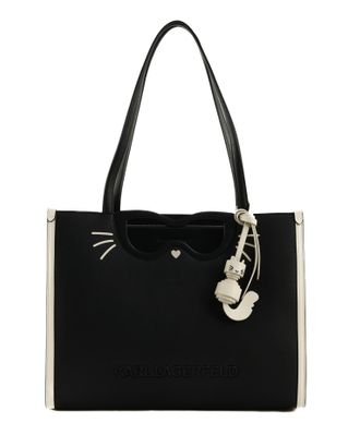 KARL LAGERFELD Ikon Choupette Tote Bag Black