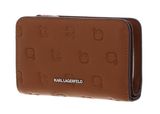 KARL LAGERFELD Ikon Wallet AOP Tonal Dark Tan