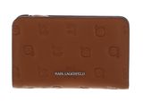 KARL LAGERFELD Ikon Wallet AOP Tonal Dark Tan