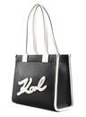 KARL LAGERFELD K / Skuare Tote Grainy M Black / White KARL LAGERFELD K / Skuare Tote Grainy M Black / White
