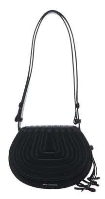 KARL LAGERFELD K / Wellen Saddle Crossbody Bag Black