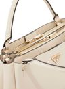 GUESS Nastra Multi Comp Satchel Cream White