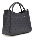 GUESS Brenton Girlfriend Satchel Coal Logo