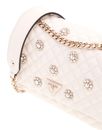 GUESS Everlee Convertible Xbody Flap Bag Creme White