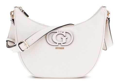 GUESS Calebra Hobo Shoulder Bag Creme White
