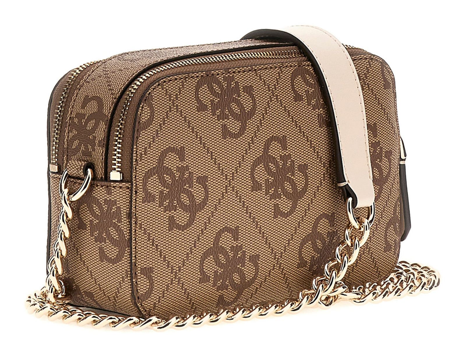 GUESS Noelle II Crossbody Camera Bag Latte Logo / Brown GUESS Noelle II Crossbody Camera Bag Latte Logo / Brown