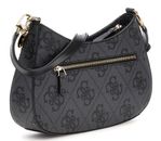 GUESS Noelle II Top Zip Shoulder Bag Coal Logo GUESS Noelle II Top Zip Shoulder Bag Coal Logo