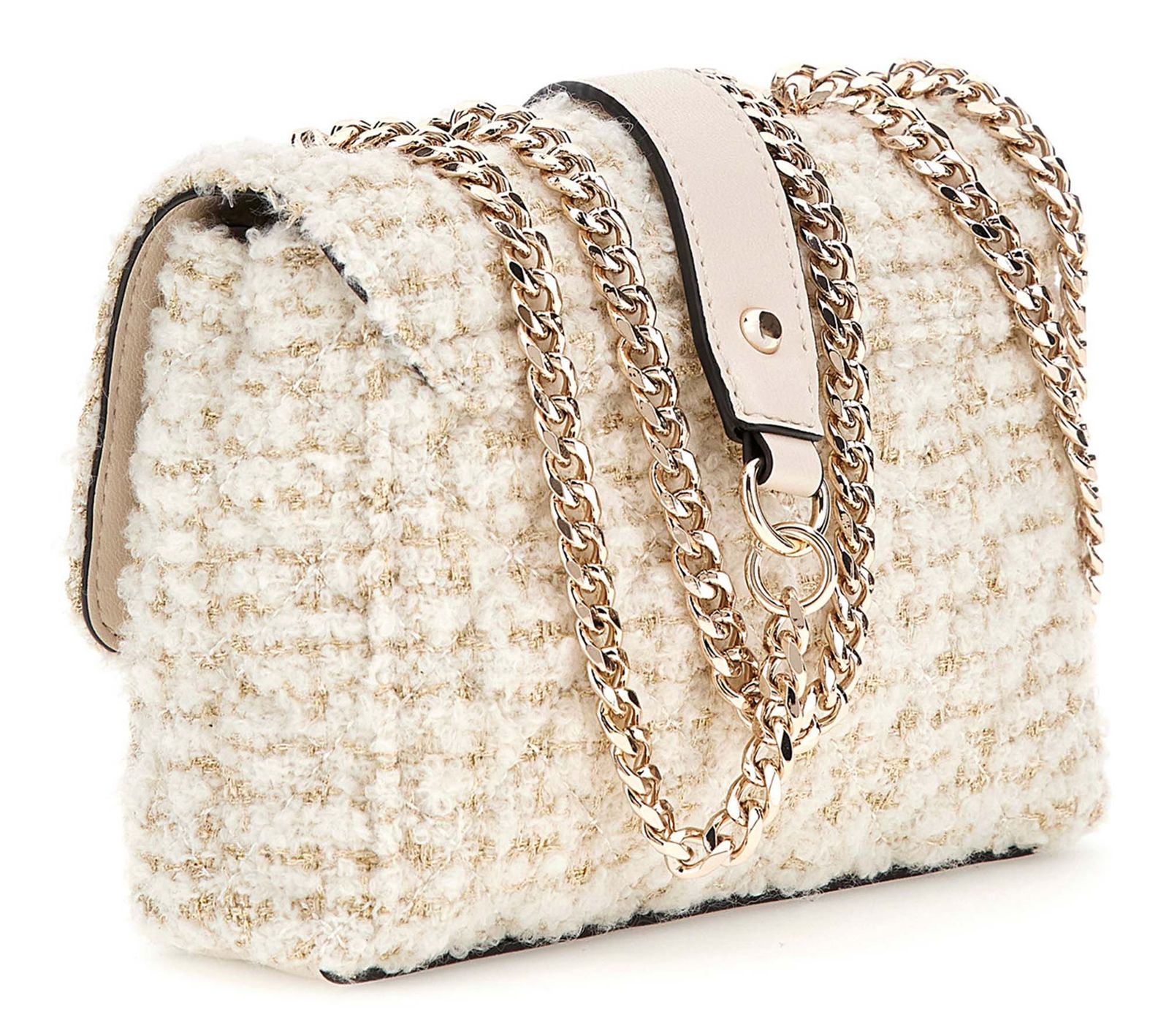 GUESS Everlee Mini Convertible Xbody Flap Bag Ivory GUESS Everlee Mini Convertible Xbody Flap Bag Ivory