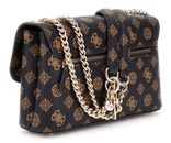 GUESS Daryna II Convertible Xbody Flap Bag Mocha Logo