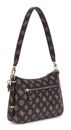 GUESS Daryna II Top Zip Shoulder Bag Mocha Logo