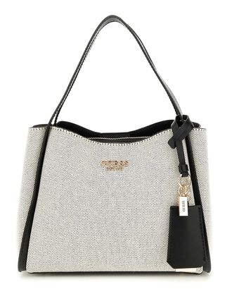 GUESS Nicolette Girlfriend Satchel Natural / Black