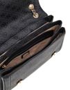 GUESS Noelle II Convertible Xbody Flap Bag Coal Logo