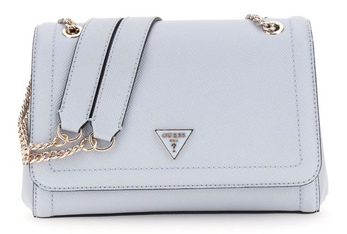 GUESS Noelle II Convertible Xbody Flap Bag Misty Blue