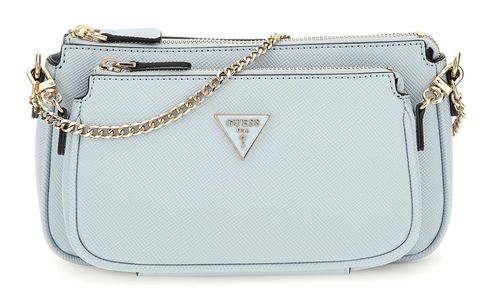 GUESS Noelle II Double Pouch Crossbody Bag Misty Blue