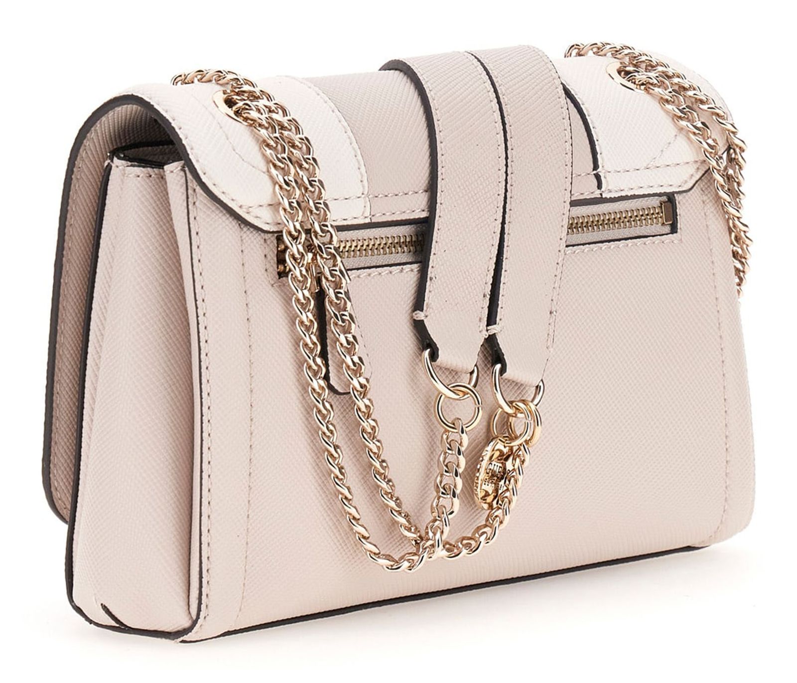 GUESS Noelle II Convertible Xbody Flap Bag Cream White / Taupe GUESS Noelle II Convertible Xbody Flap Bag Cream White / Taupe