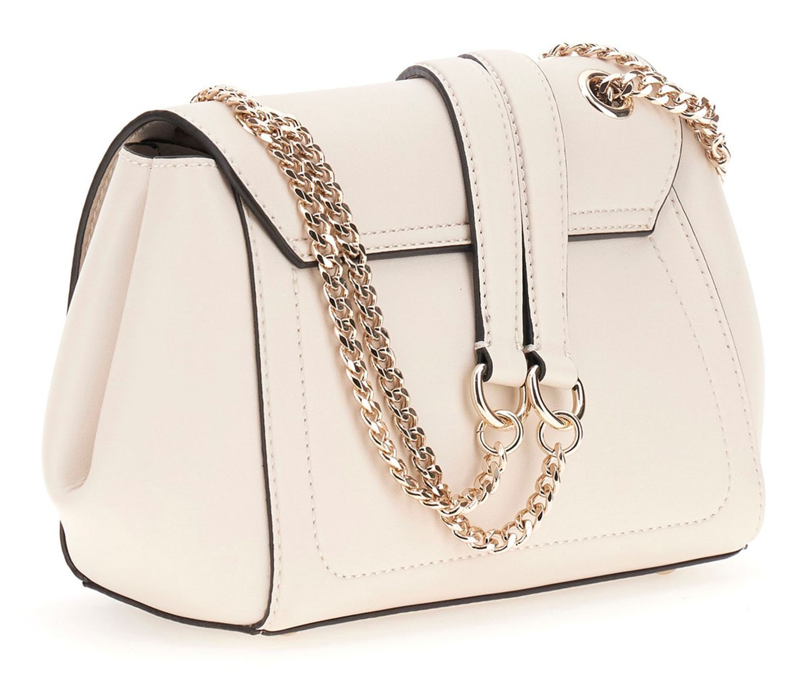 GUESS Talent Convertible Xbody Flap Bag Cream White GUESS Talent Convertible Xbody Flap Bag Cream White