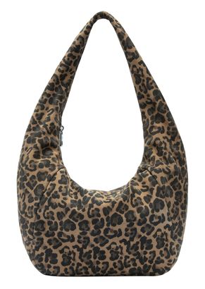 LIEBESKIND BERLIN Farrah Leo Suede Hobo Bag M Beige