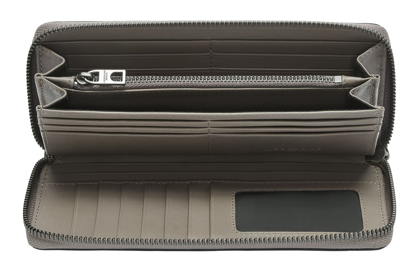 LIEBESKIND BERLIN Sheep Natural Gigi Ziparound Wallet Neutral Gray LIEBESKIND BERLIN Sheep Natural Gigi Ziparound Wallet Neutral Gray