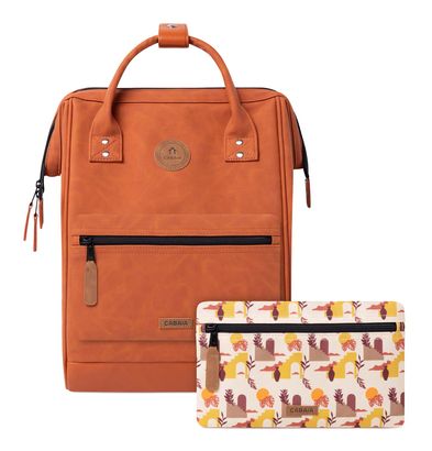 CABAIA Adventurer Vegan Nubuck Backpack M Tanta