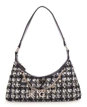GUESS Everlee Top Zip Shoulder Bag Black Multi