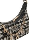 GUESS Everlee Top Zip Shoulder Bag Black Multi