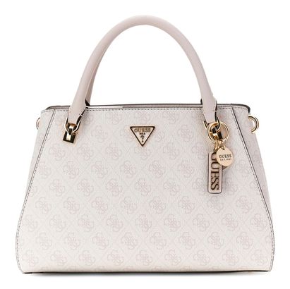 GUESS Noelle II Luxury Satchel White Logo
