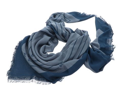 BOSS Laik Scarf 120X120 Open Blue