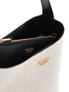 GUESS Nicolette Bucket Shoulder Bag Natural / Black