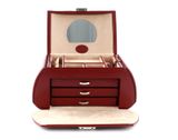 WINDROSE Merino Jewelry Box Round 2 Red WINDROSE Merino Jewelry Box Round 2 Red