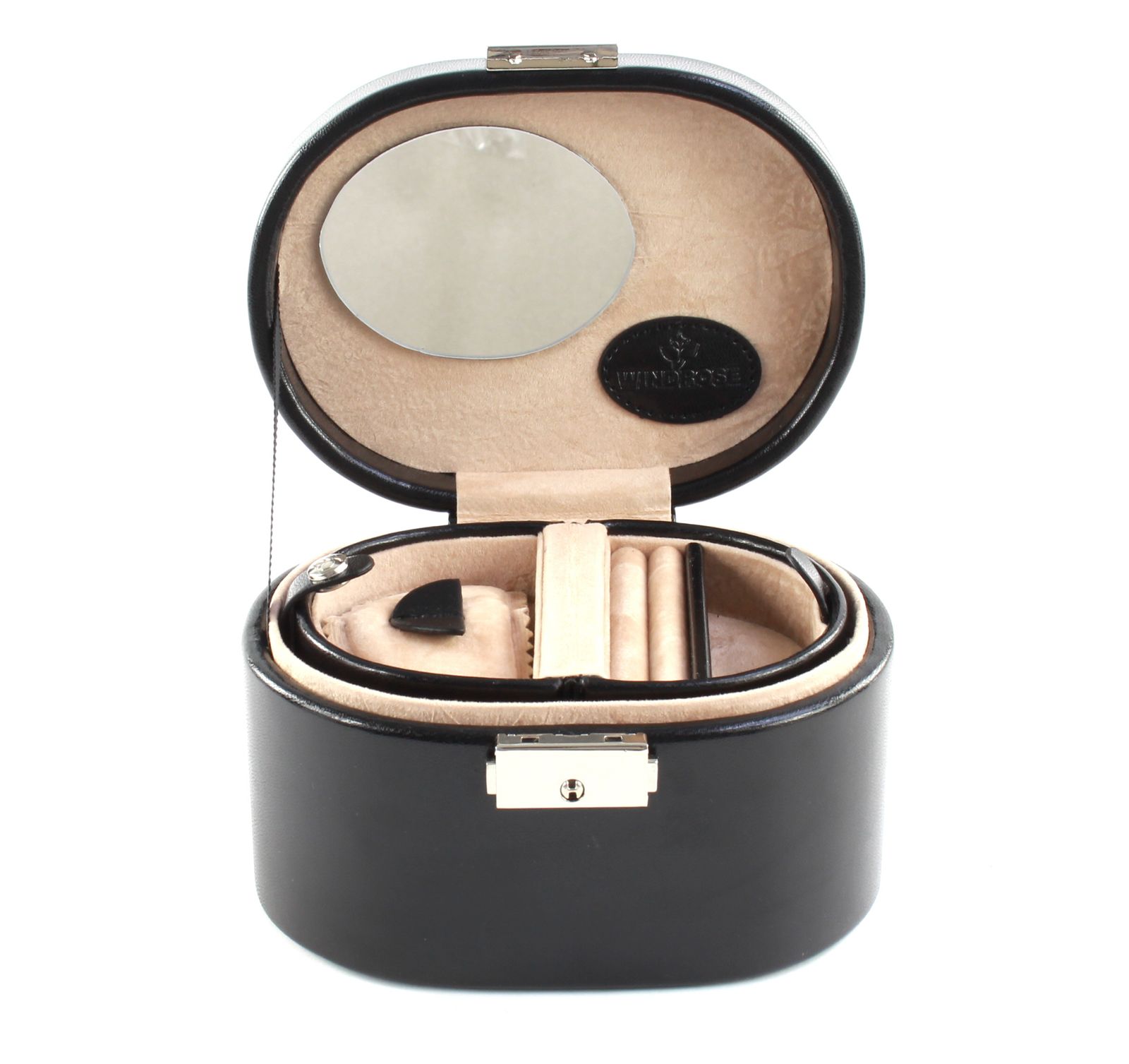 WINDROSE Merino Jewelry Box Black WINDROSE Merino Jewelry Box Black