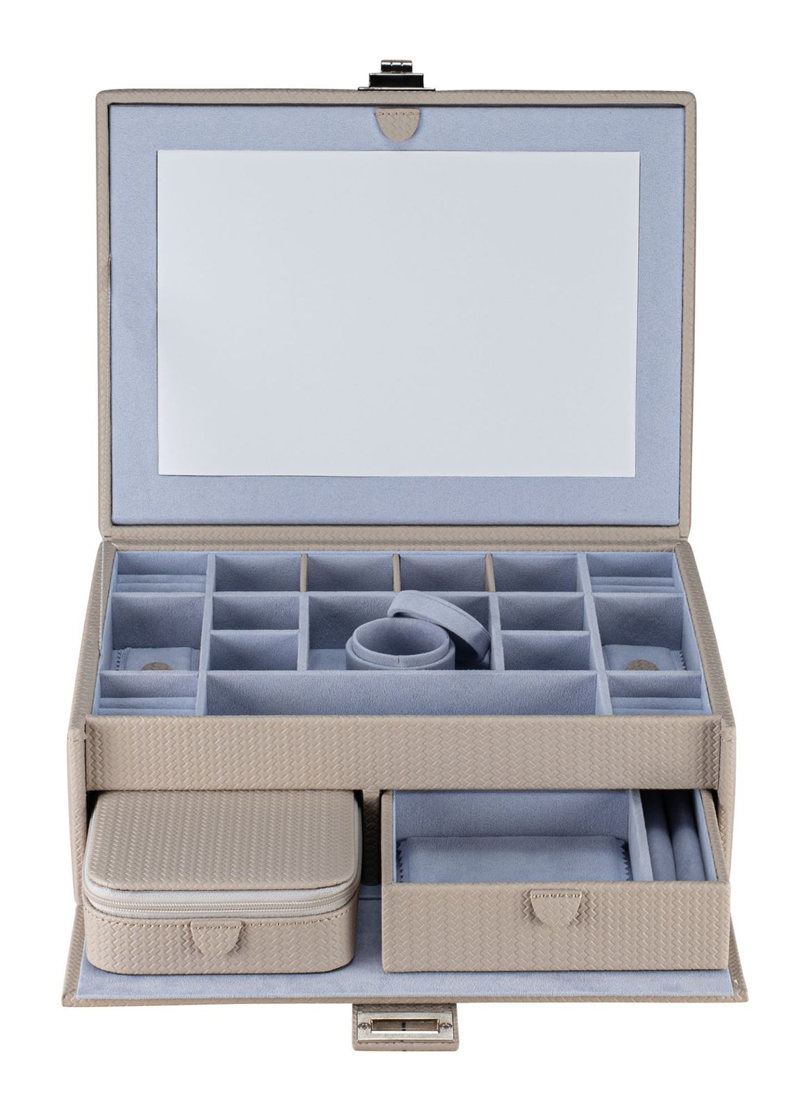 WINDROSE Corbello Jewelry Box Taupe WINDROSE Corbello Jewelry Box Taupe