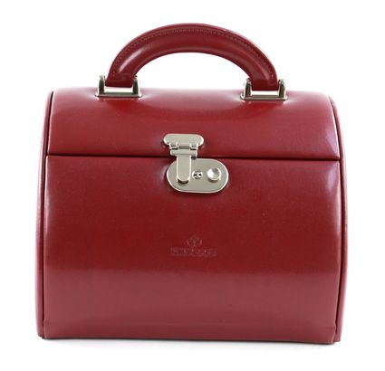 WINDROSE Merino Jewelry Box Round Red