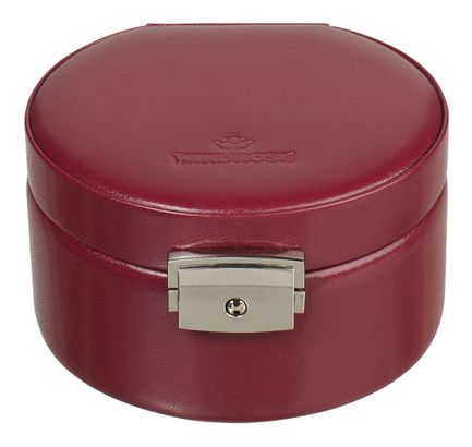 WINDROSE Merino Round Jewelry Box Red