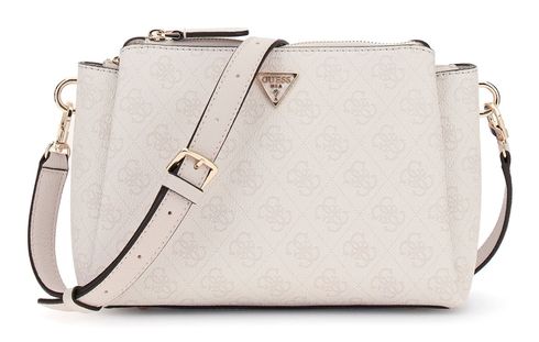 GUESS Noelle II Tri Comp Crossbody Bag White Logo
