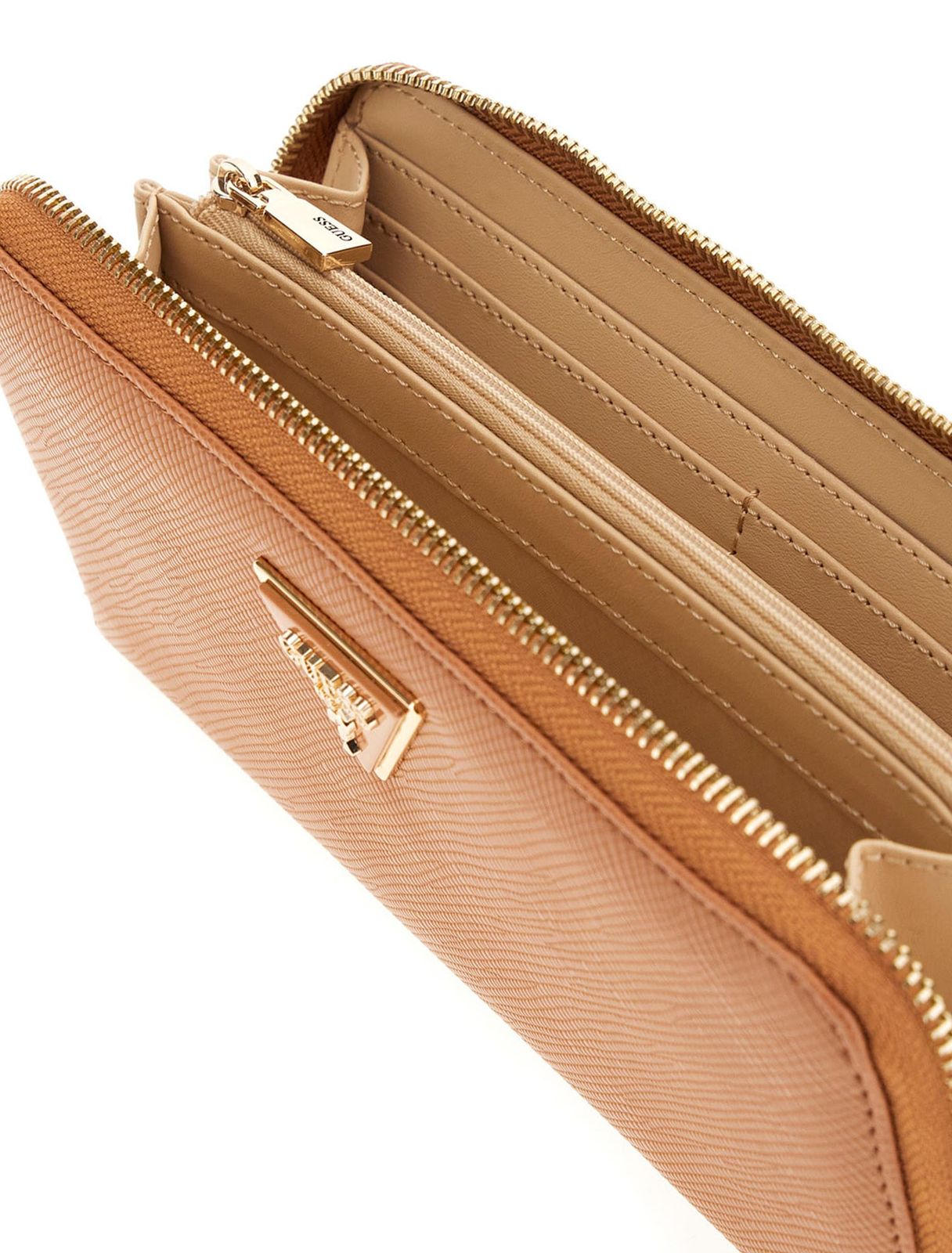 GUESS Laurel II Large Zip Around Wallet L Light Cognac GUESS Laurel II Large Zip Around Wallet L Light Cognac