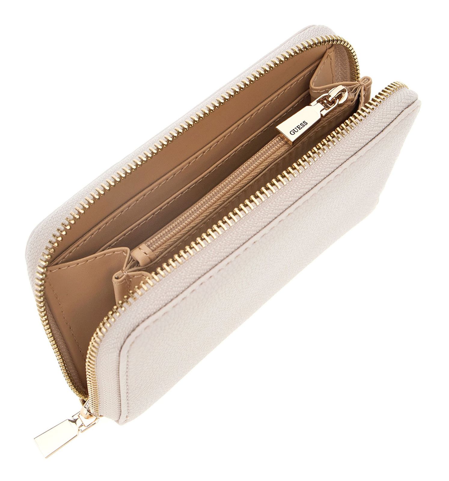 GUESS Laurel II SLG Medium Zip Around Wallet Ivory GUESS Laurel II SLG Medium Zip Around Wallet Ivory