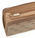 GUESS Laurel II SLG Large Zip Around Wallet L Latte Logo GUESS Laurel II SLG Large Zip Around Wallet L Latte Logo
